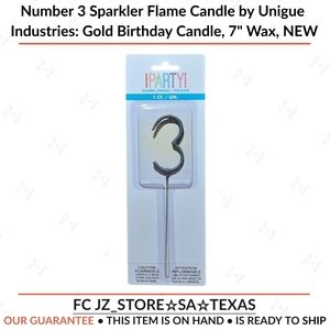 Gold Birthday Candle